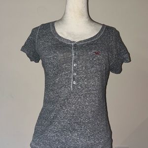 Heather Grey Henley Top